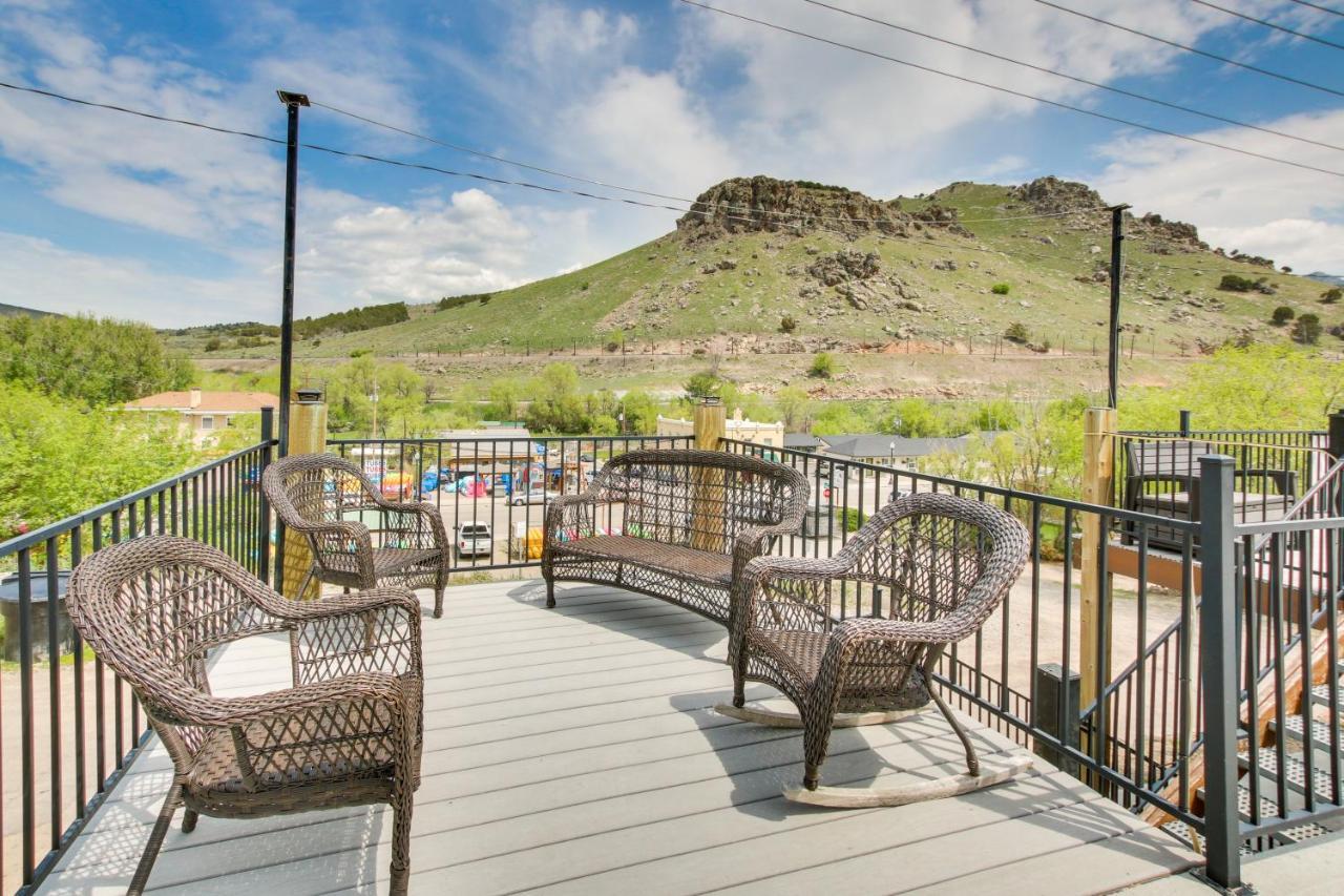 Central Lava Hot Springs Studio With Deck And Views! Exterior foto