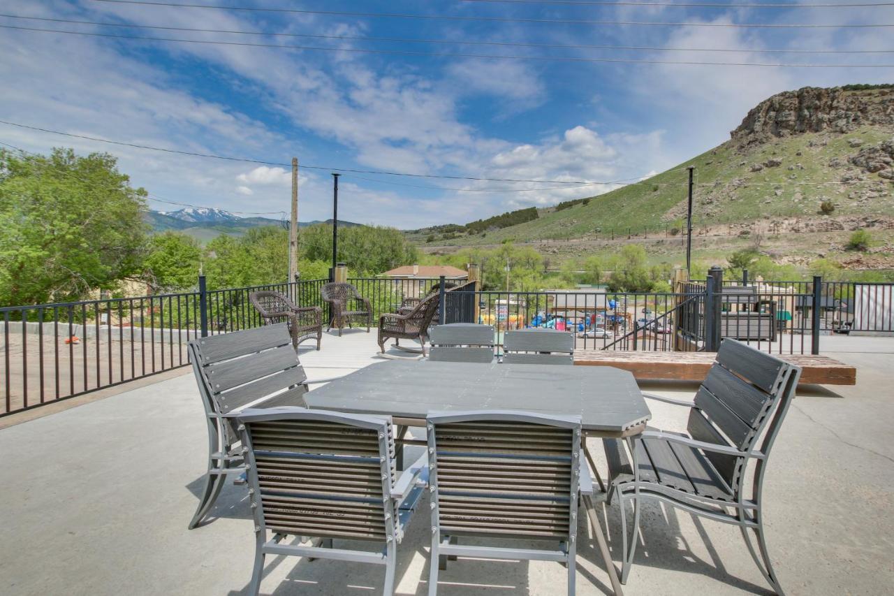 Central Lava Hot Springs Studio With Deck And Views! Exterior foto